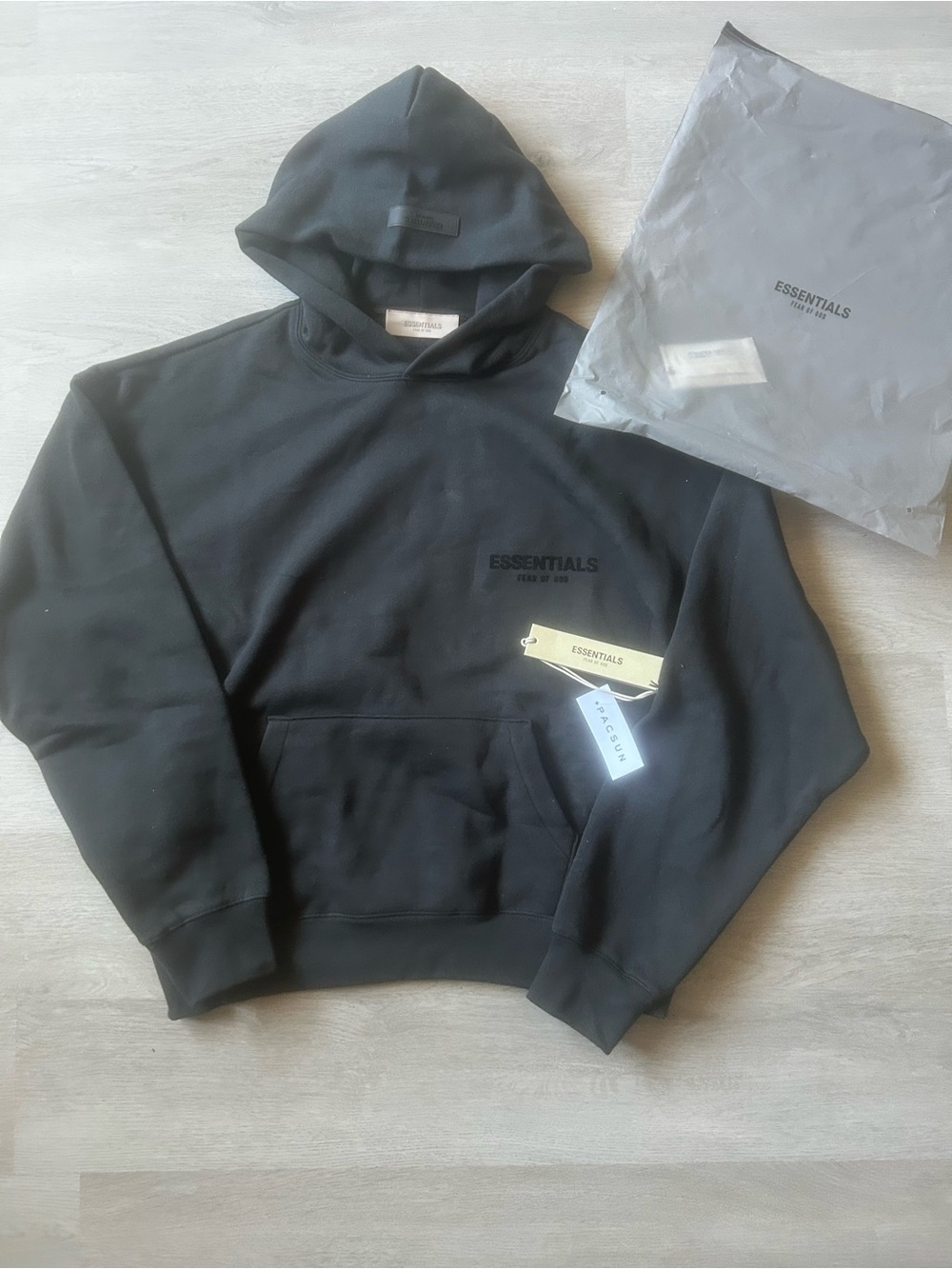 Fear of God Essentials Black Pullover Hoodie